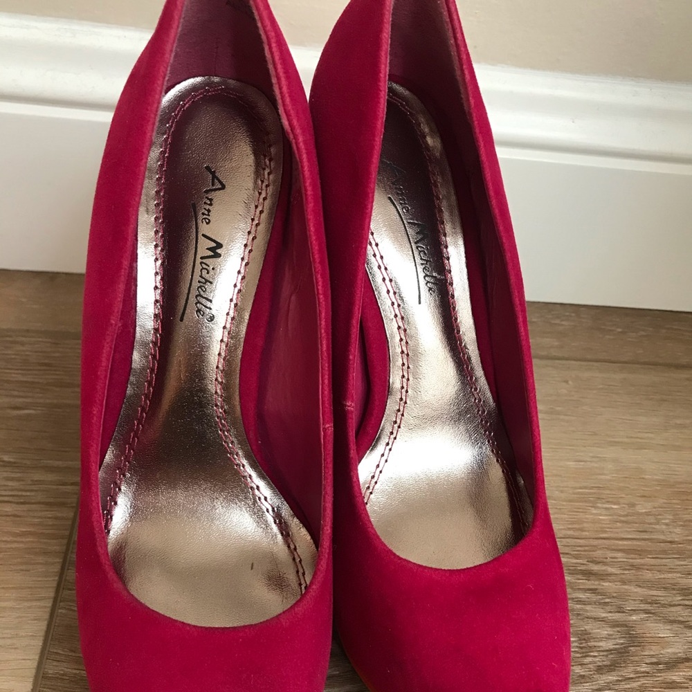 Hot pink shoes